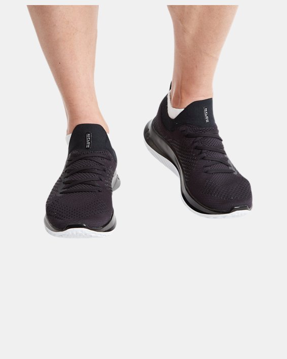 Men's UA Flow Knit Running Shoes, Black, pdpMainDesktop image number 5